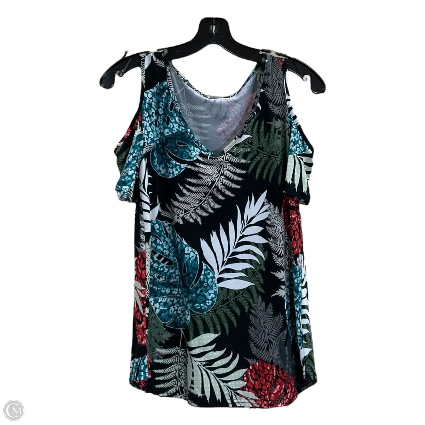 Top Short Sleeve By Clothes Mentor In Black, Size: S
