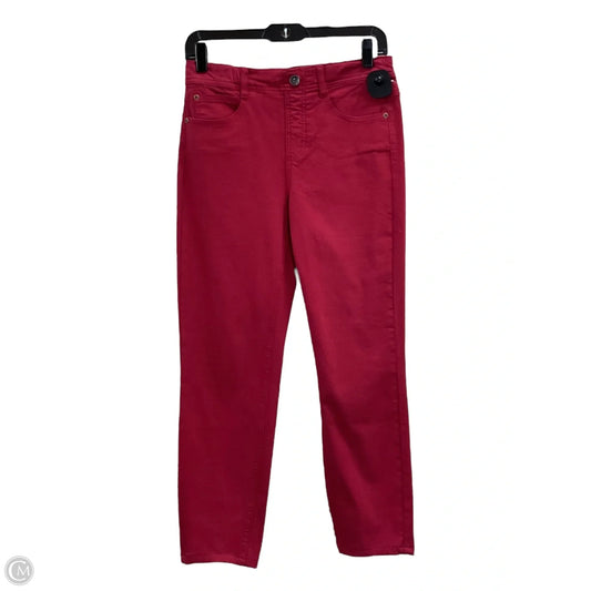 Jeans Straight By Tribal In Red Denim, Size: 4
