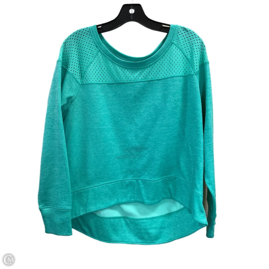 Top Long Sleeve By Champion In Green, Size: M
