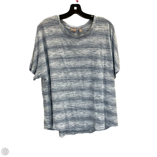 Top Short Sleeve By Chicos In Blue, Size: Xl