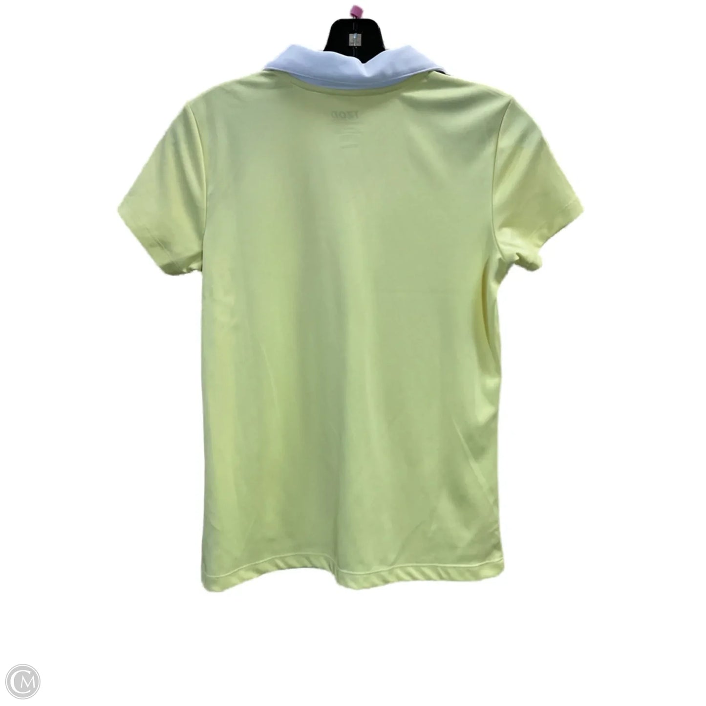 Athletic Top Short Sleeve By Izod In Yellow, Size: Xs