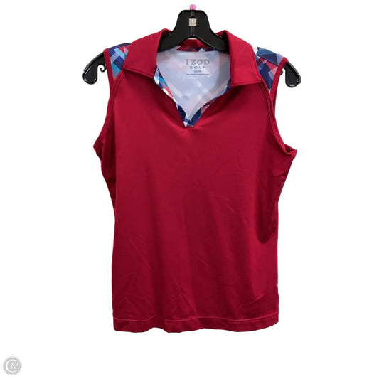 Athletic Tank Top By Izod In Red, Size: Xs