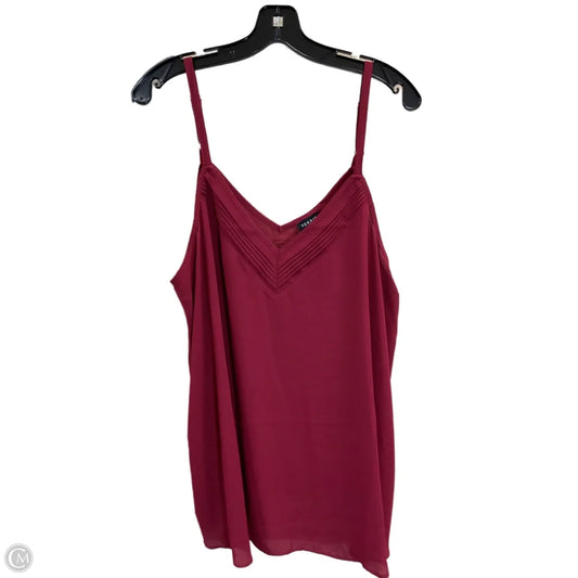 Top Sleeveless By Torrid In Red, Size: L