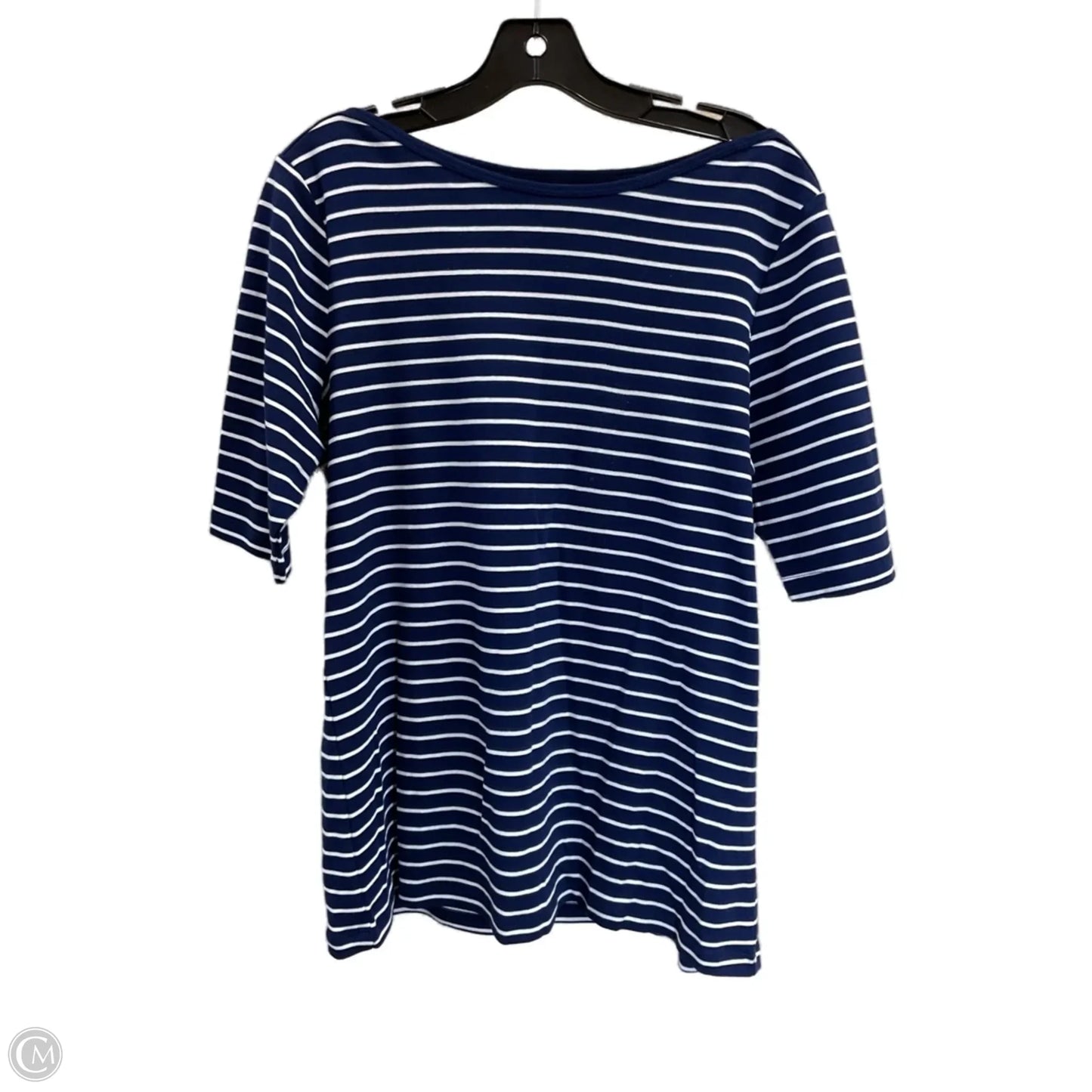 Top Short Sleeve By St Johns Bay In Navy, Size: L