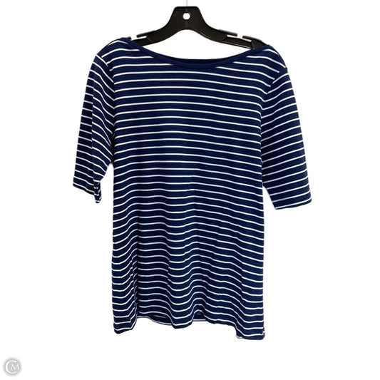 Top Short Sleeve By St Johns Bay In Navy, Size: L