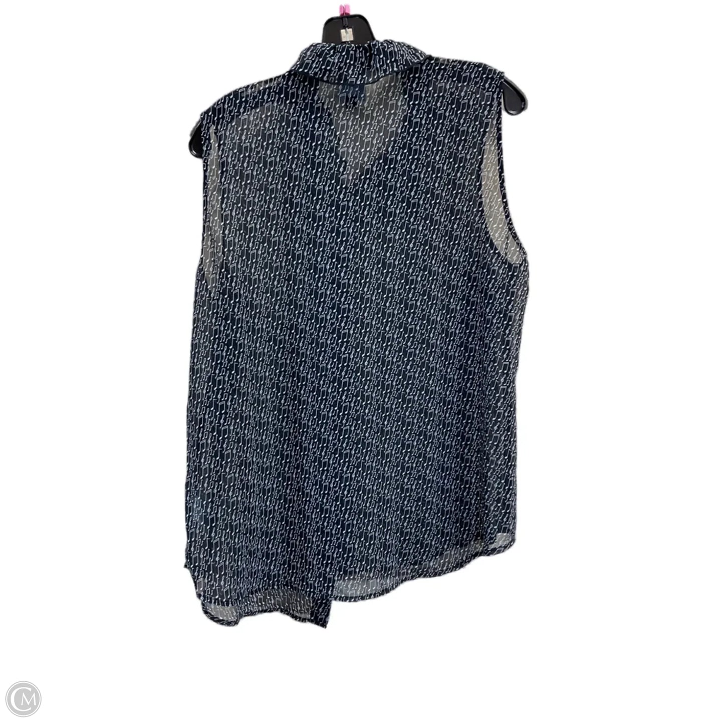 Blouse Sleeveless By Cabi In Black, Size: L