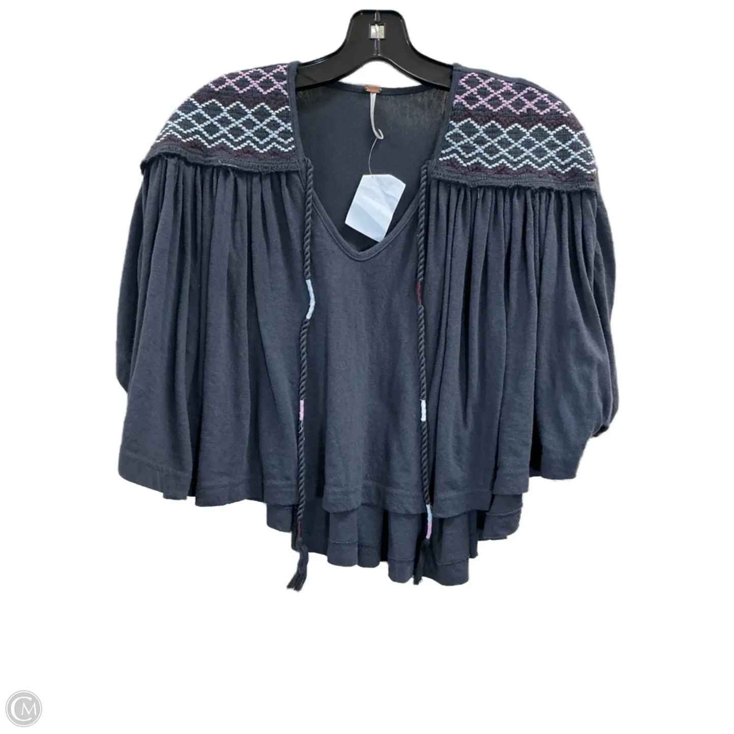 Top Short Sleeve By Free People In Grey, Size: Xs