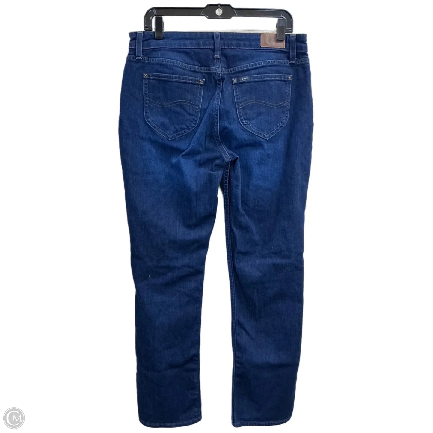 Jeans Straight By Lee In Blue Denim, Size: 12l
