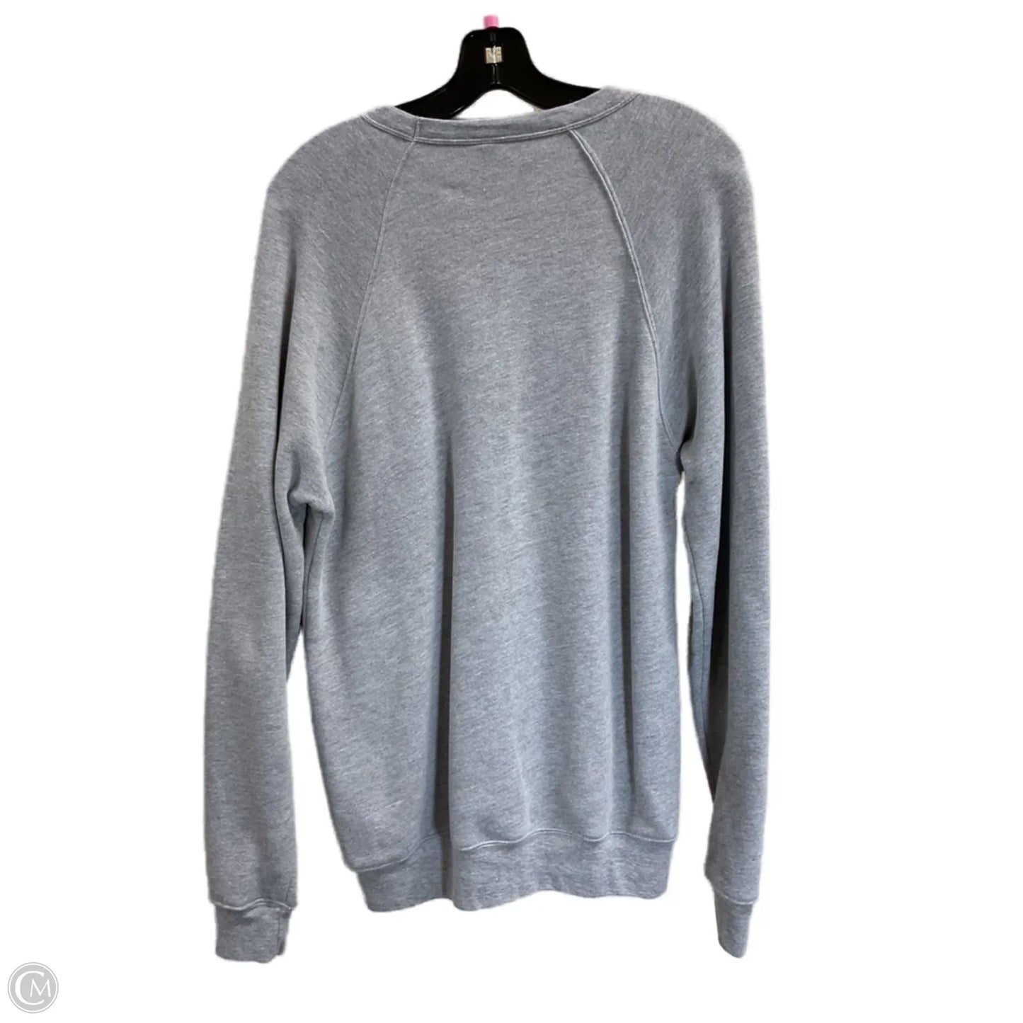 Sweatshirt Crewneck By Bella + Canvas In Grey, Size: M