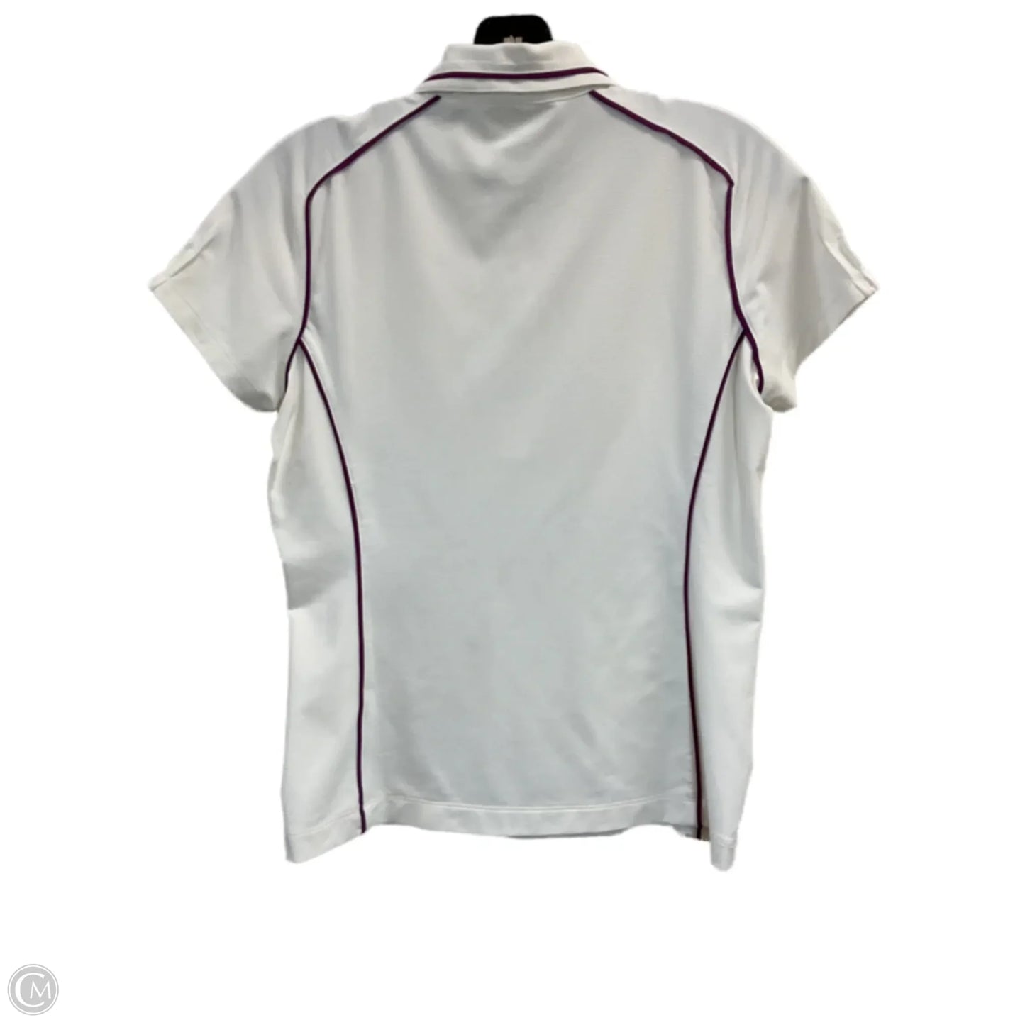 Athletic Top Short Sleeve By Tail In Cream & Purple, Size: Xs
