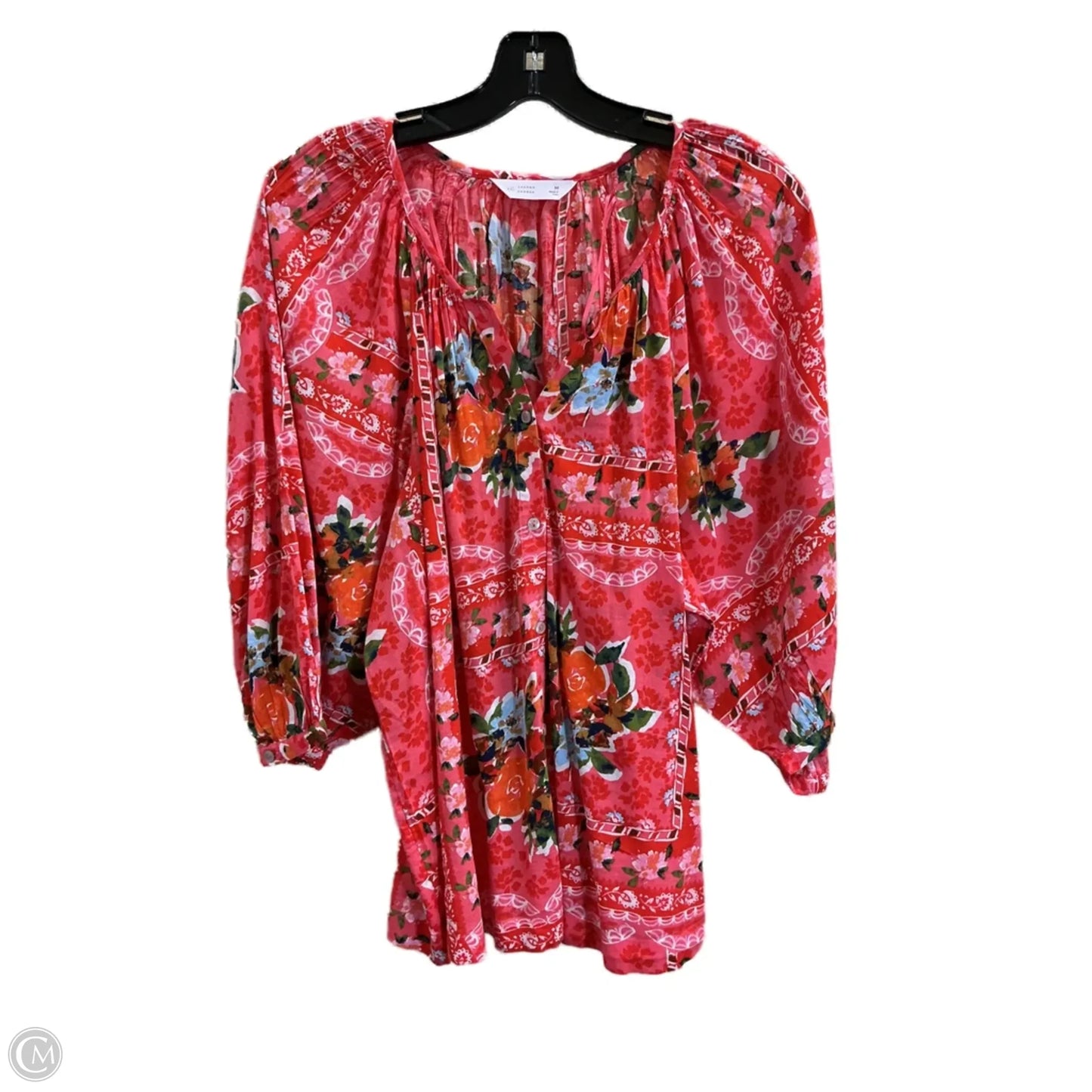 Top 3/4 Sleeve By Lc Lauren Conrad In Red, Size: M