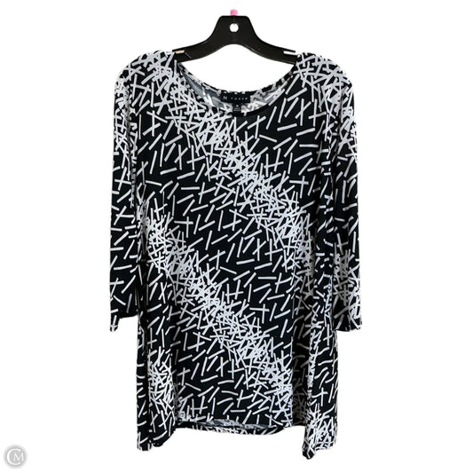 Top 3/4 Sleeve By N Touch In Black, Size: M