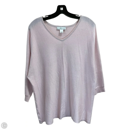 Sweater By Christopher And Banks In Pink, Size: L