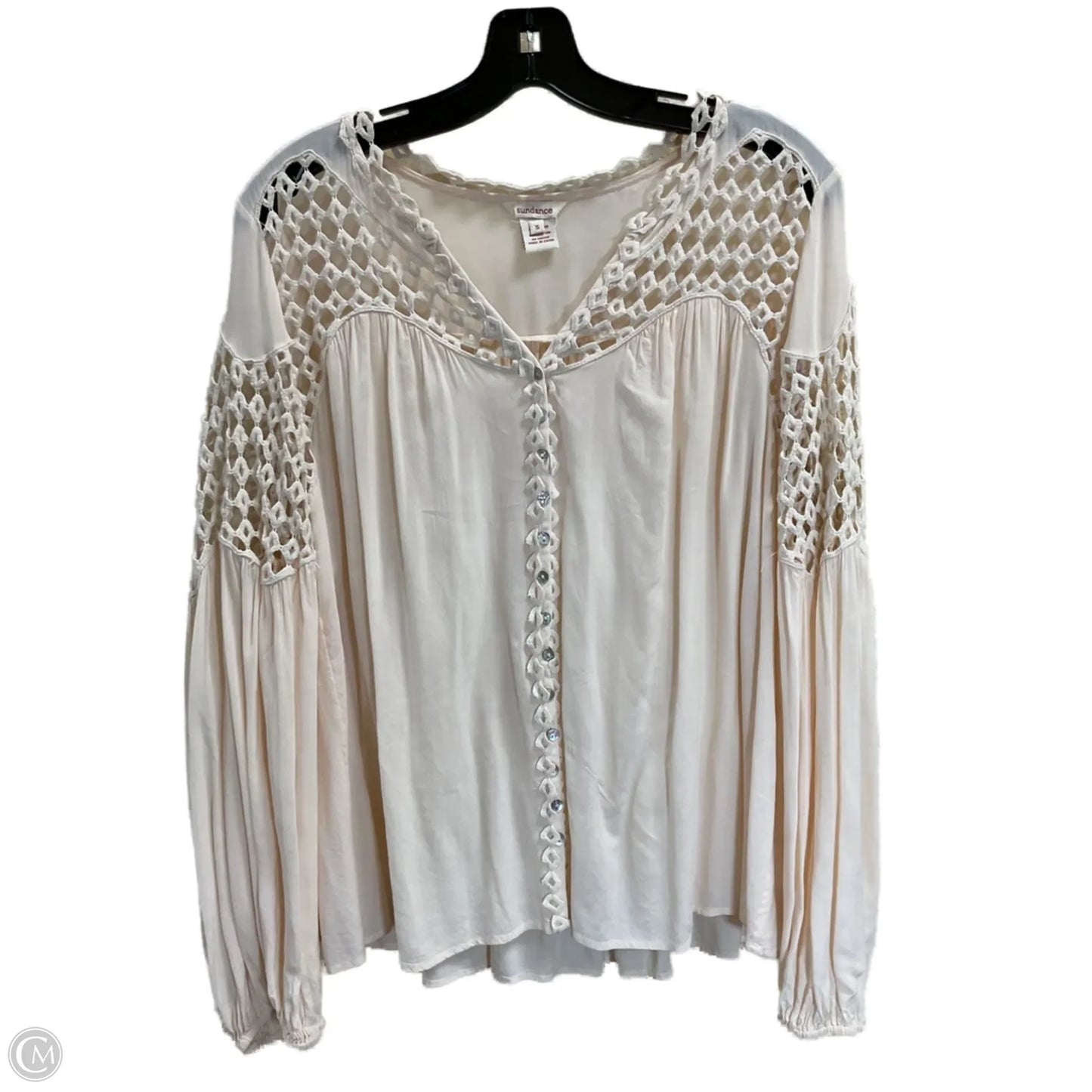 Blouse Long Sleeve By Sundance In Cream, Size: S