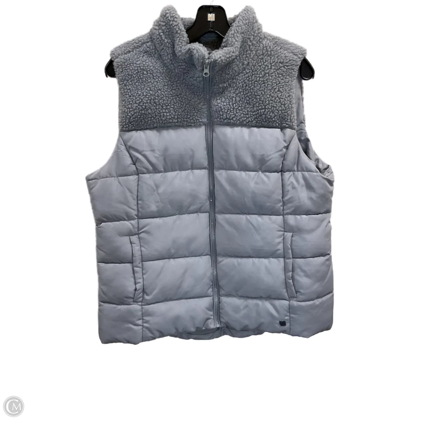 Vest Puffer & Quilted By Ruff Hewn In Grey, Size: L