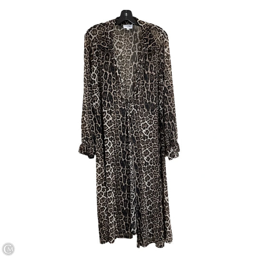 Cardigan By Siren Lily In Animal Print, Size: 3x
