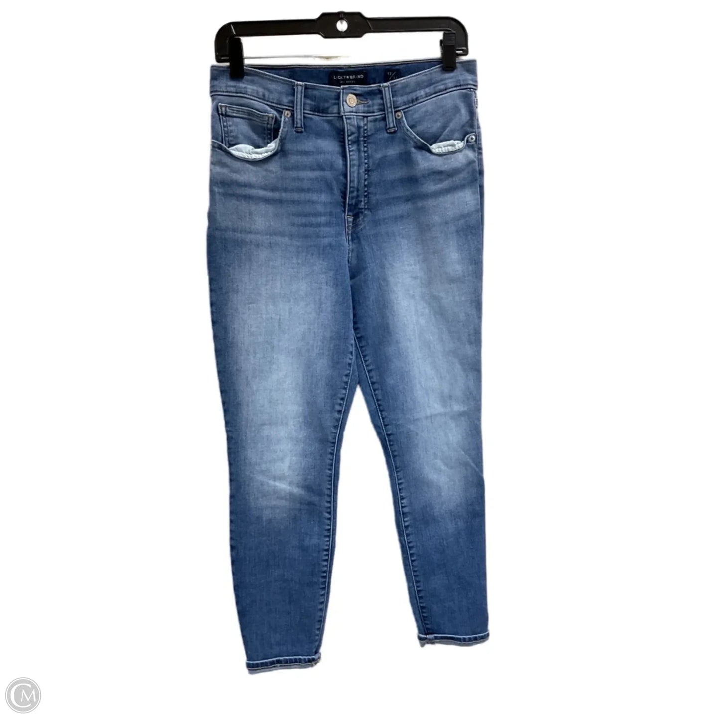 Jeans Skinny By Lucky Brand In Blue Denim, Size: 12