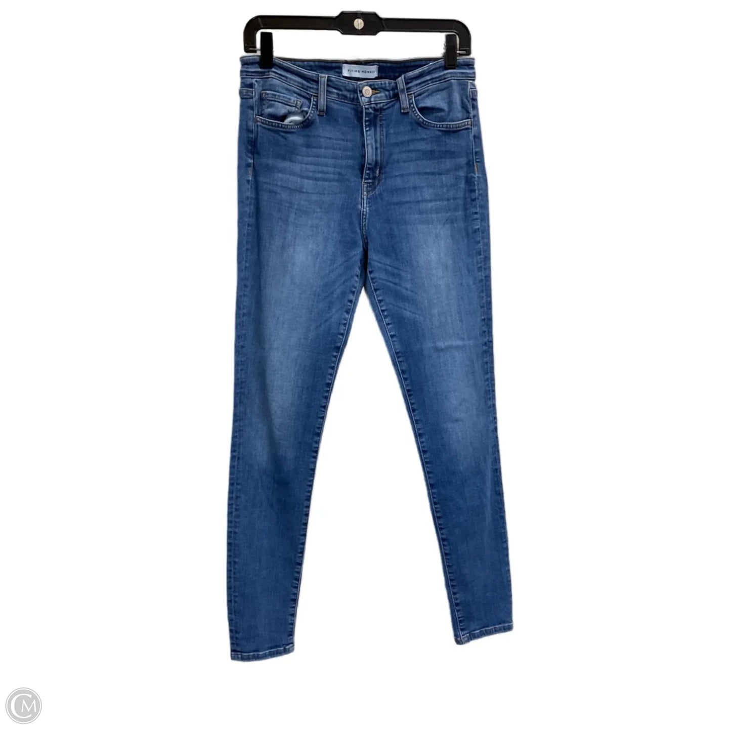 Jeans Skinny By Flying Monkey In Blue Denim, Size: 8