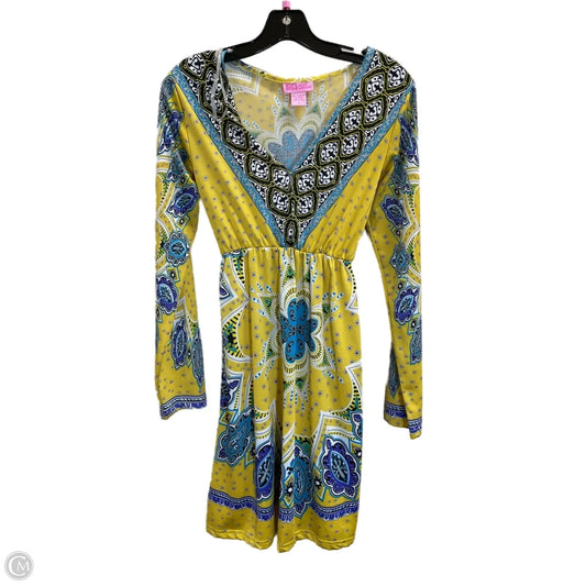 Dress Casual Midi By Shes Cool In Yellow, Size: S