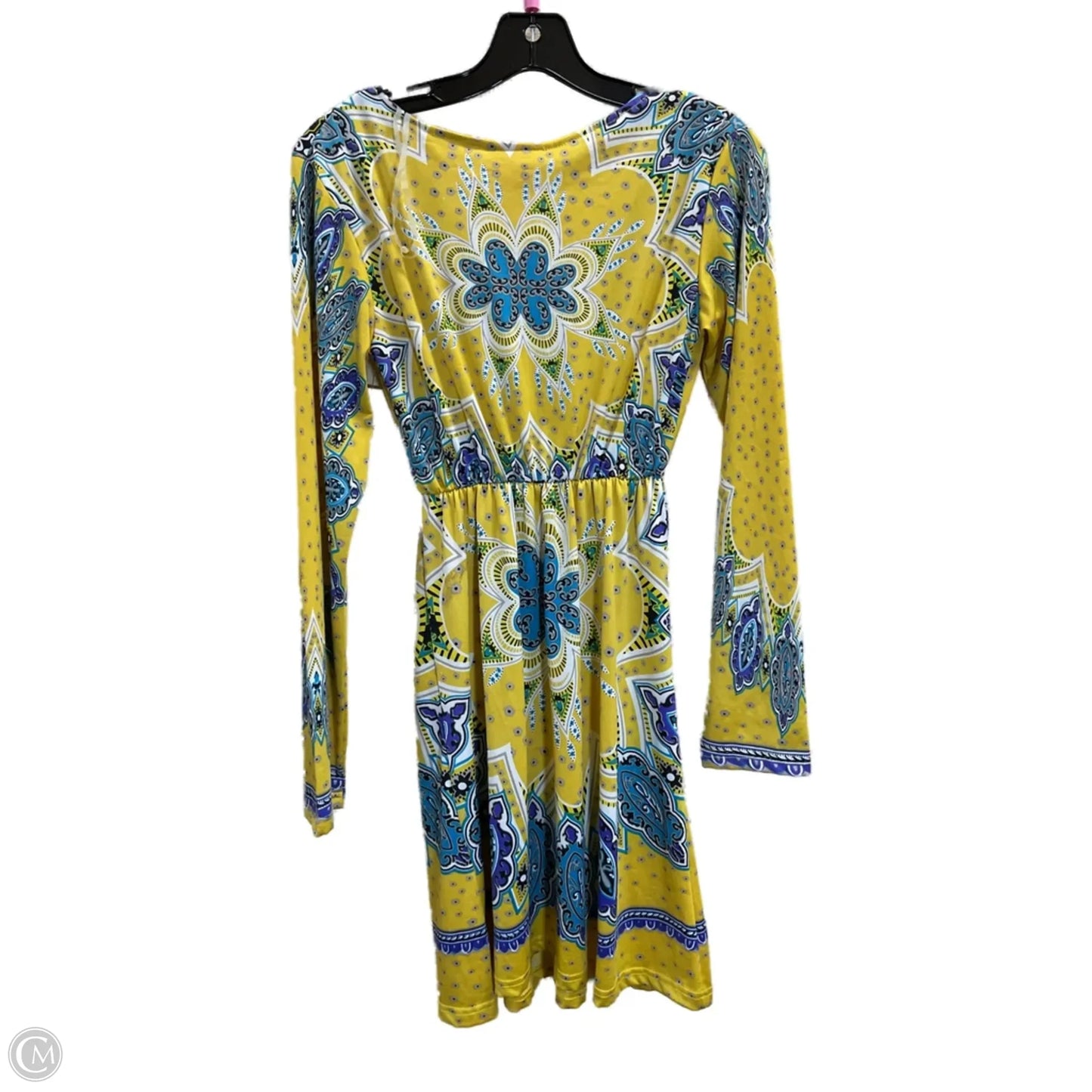 Dress Casual Midi By Shes Cool In Yellow, Size: S