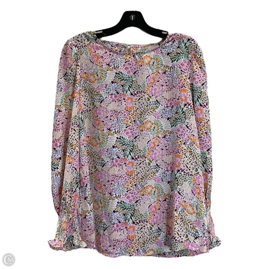 Top Long Sleeve By Clothes Mentor In Floral Print, Size: M