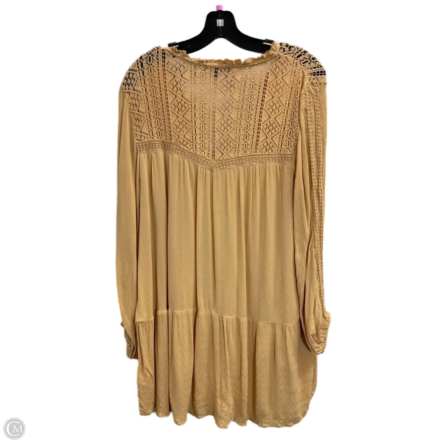 Top Long Sleeve By American Eagle In Yellow, Size: M