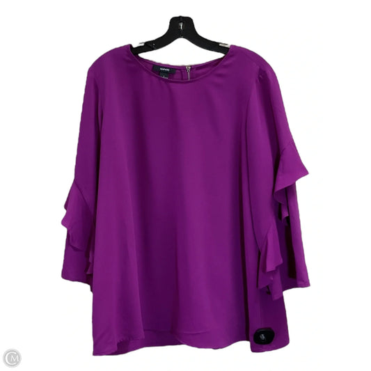 Top 3/4 Sleeve By Alfani In Pink, Size: L