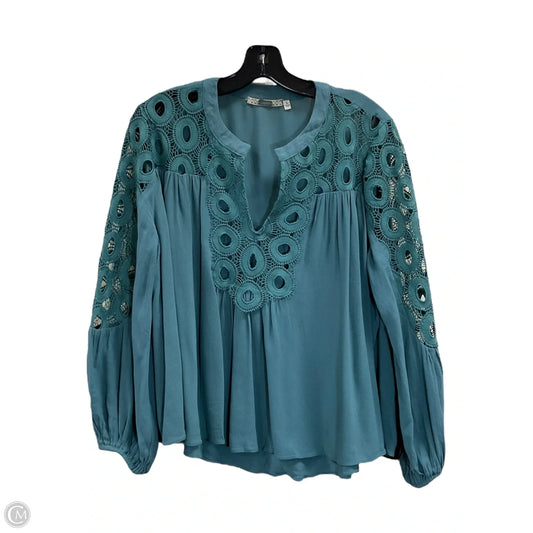 Top Long Sleeve By Bke In Green, Size: L