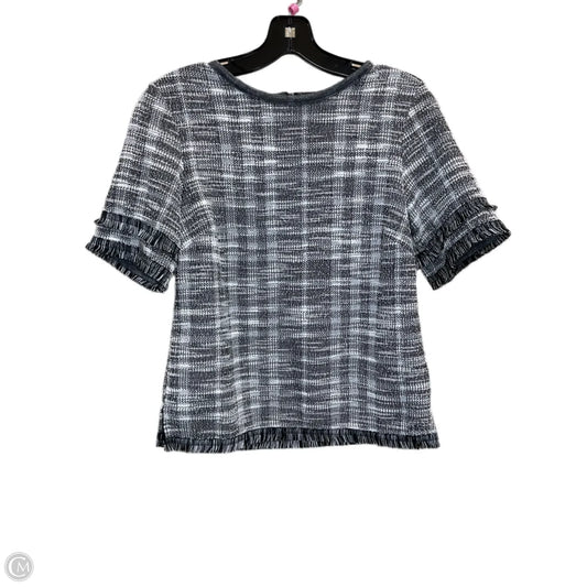 Top Short Sleeve By Banana Republic In Black & White, Size: Xs