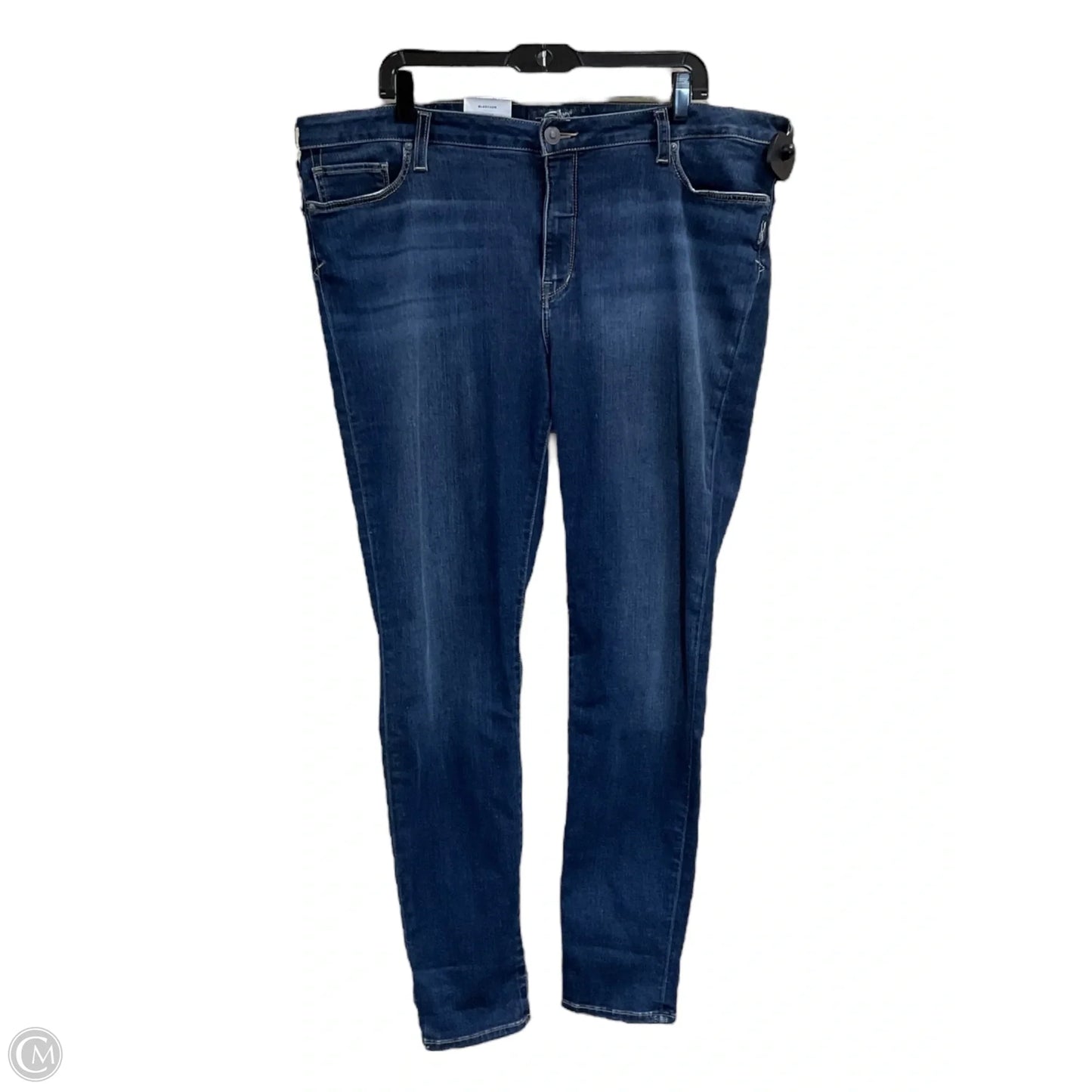 Jeans Skinny By Silver In Blue Denim, Size: 20