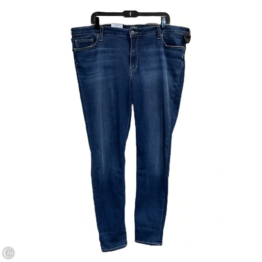 Jeans Skinny By Silver In Blue Denim, Size: 20