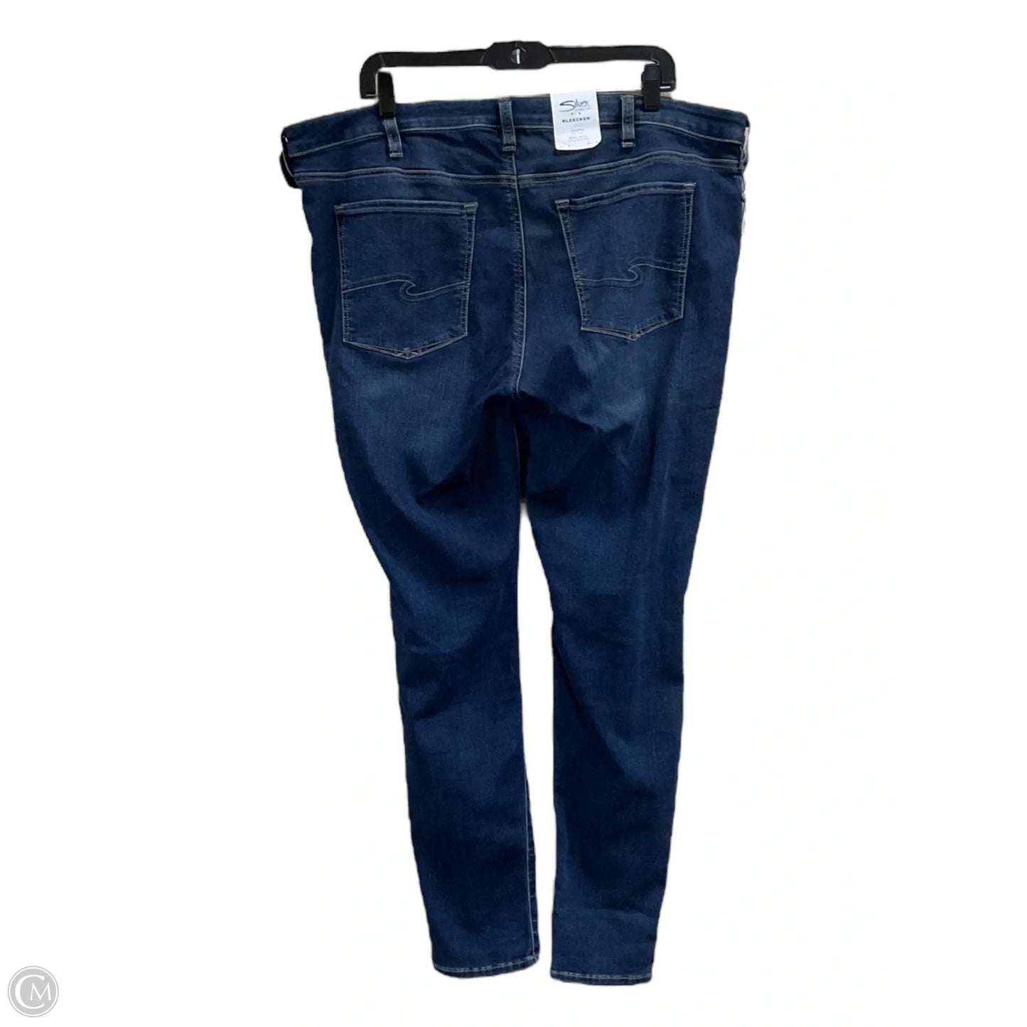 Jeans Skinny By Silver In Blue Denim, Size: 20