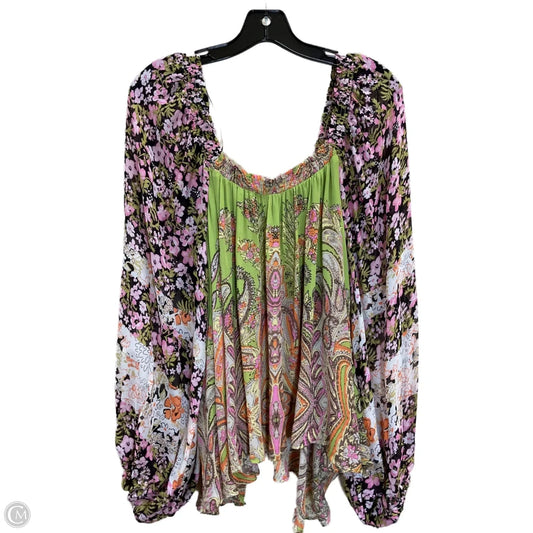 Top Long Sleeve By Free People In Multi-colored, Size: M