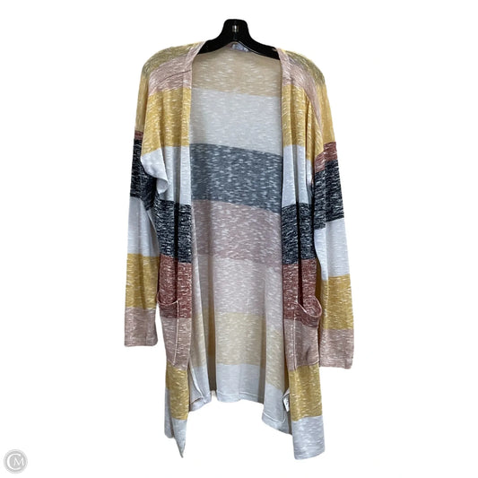 Sweater Cardigan By Tribal In Multi-colored, Size: M