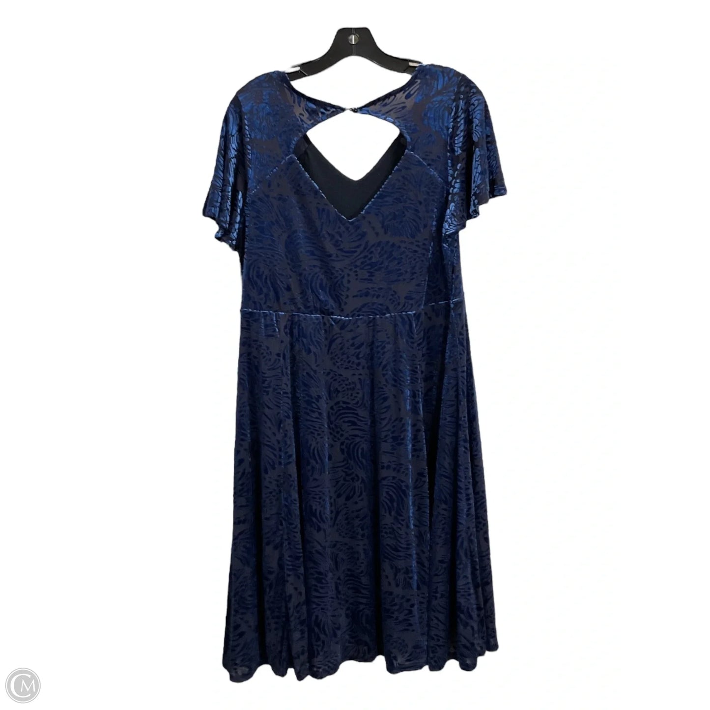 Dress Casual Midi By Torrid In Black & Blue, Size: L