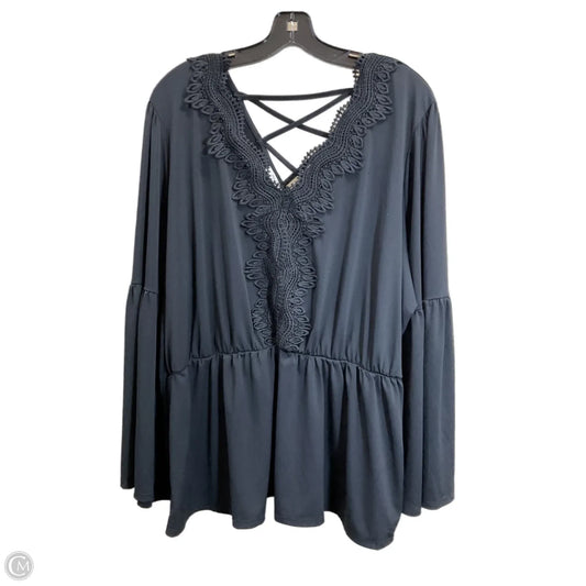 Top Long Sleeve By Maurices In Black, Size: 1x