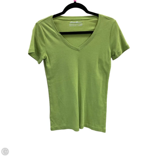 Top Short Sleeve By Eddie Bauer In Green, Size: S