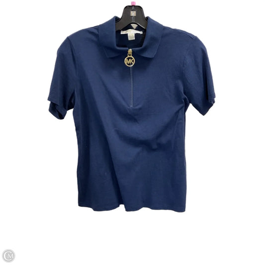 Top Short Sleeve By Michael By Michael Kors In Blue, Size: S