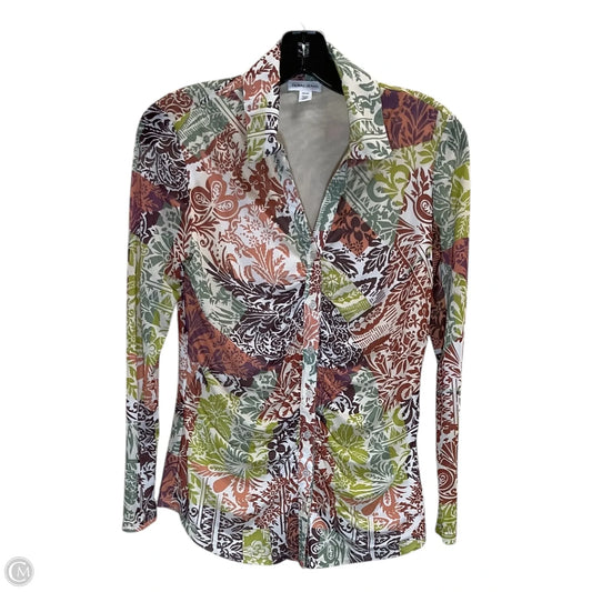 Top Long Sleeve By Tribal In Multi-colored, Size: Xs
