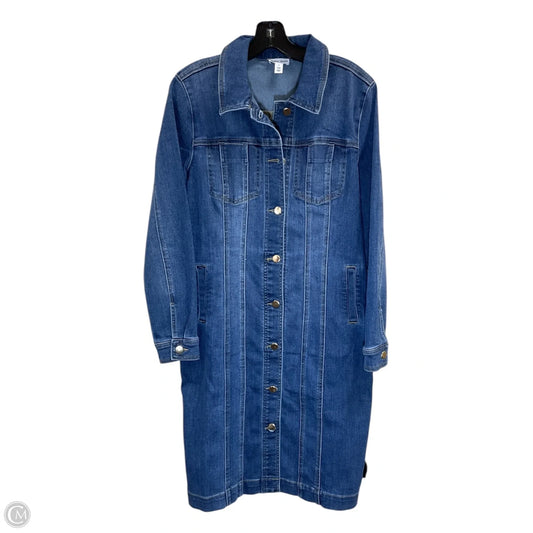 Jacket Denim By Tribal In Blue Denim, Size: S