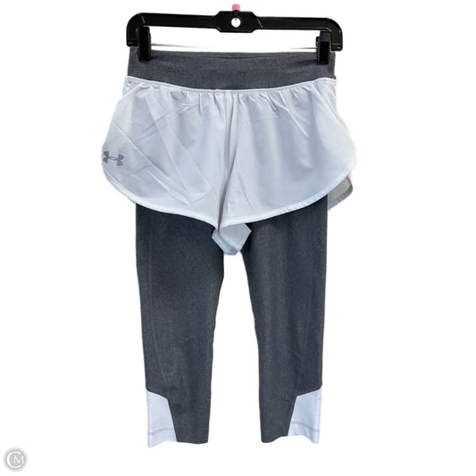 Athletic Leggings Capris By Under Armour In Grey, Size: S