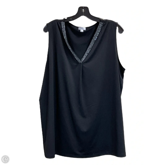Top Sleeveless By Avenue In Black, Size: 1x