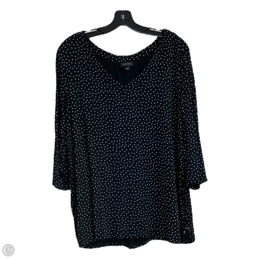 Top 3/4 Sleeve By J. Jill In Polkadot Pattern, Size: Xl