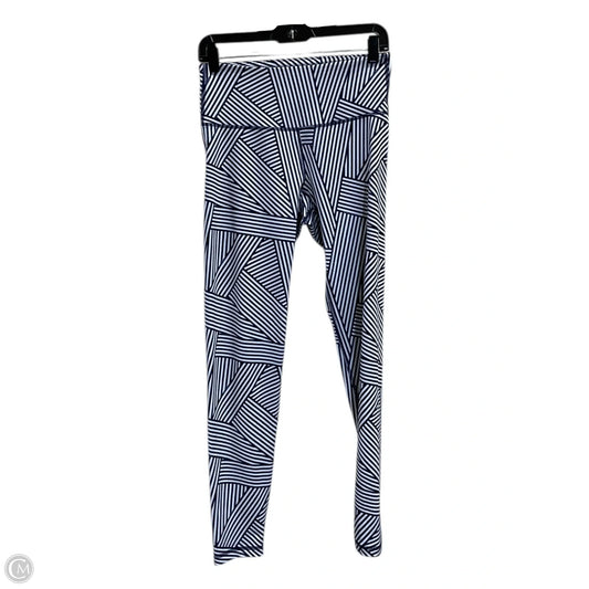 Athletic Leggings By Old Navy In Blue & White, Size: M
