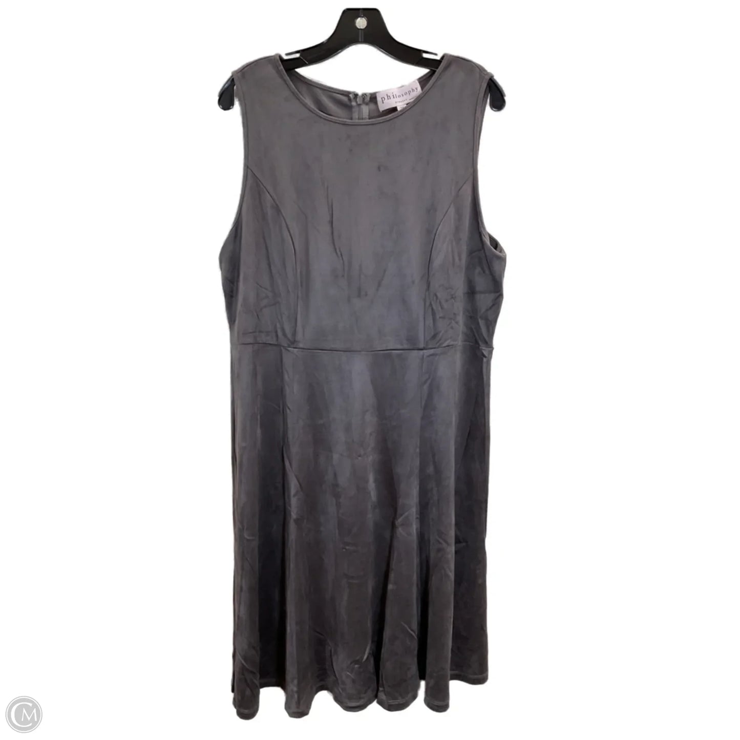 Dress Casual Midi By Philosophy In Brown, Size: 14