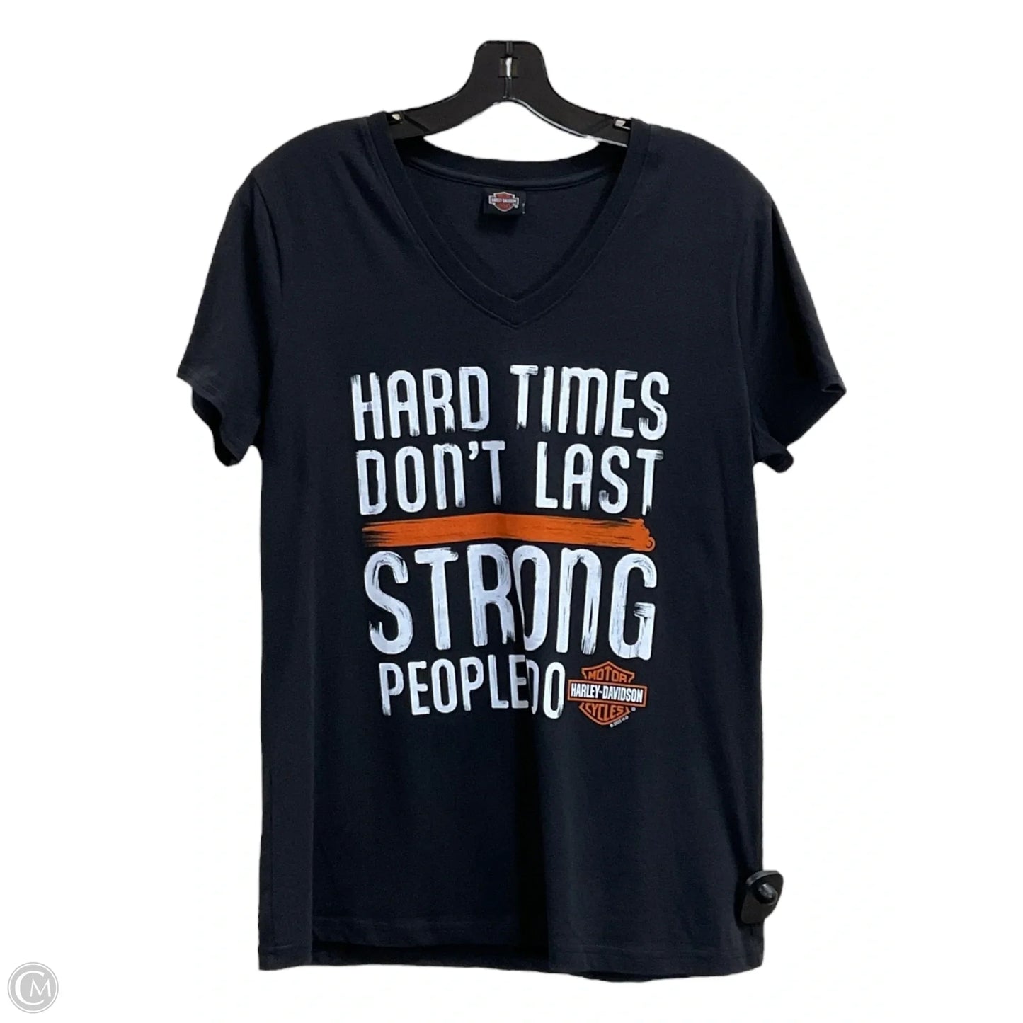 Top Short Sleeve By Harley Davidson In Black, Size: M