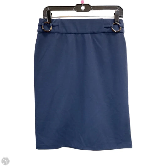Skirt Midi By Christopher And Banks In Blue, Size: S
