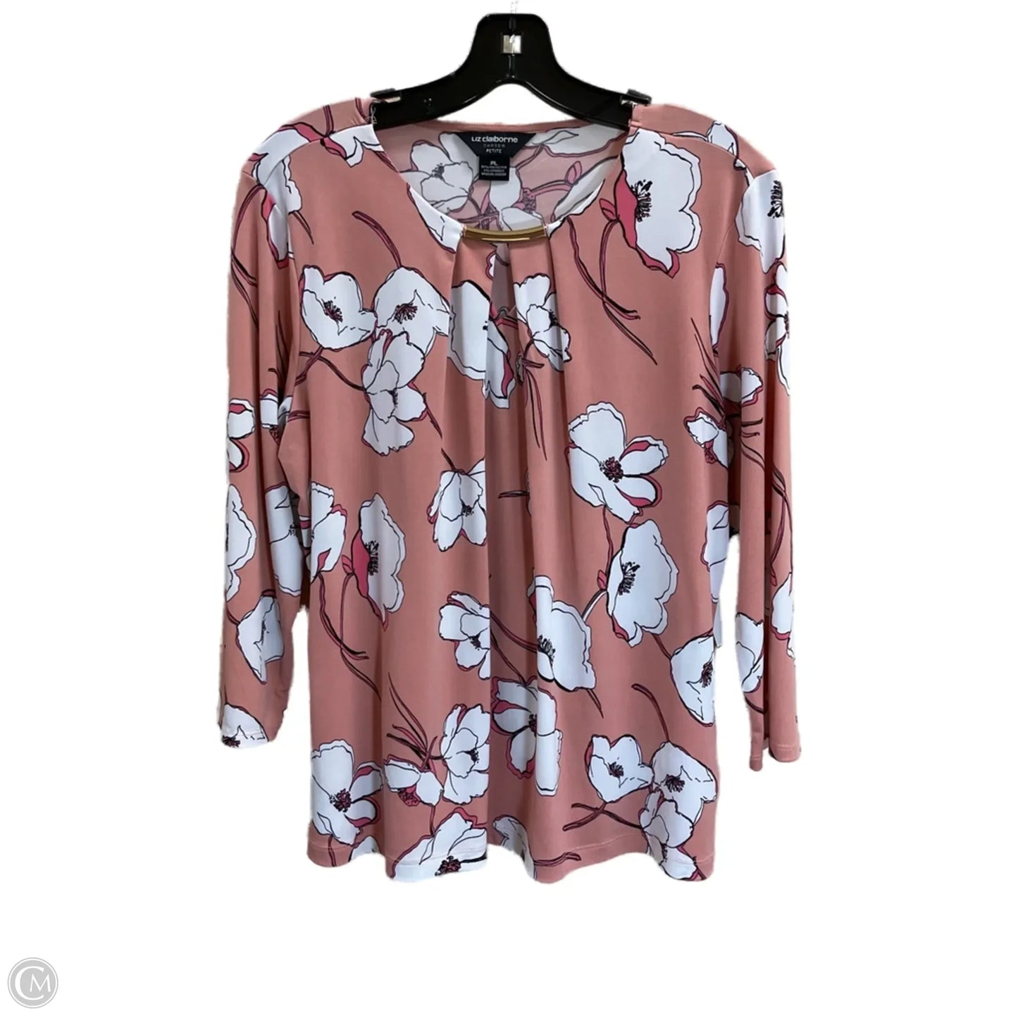 Top Long Sleeve By Liz Claiborne In Multi-colored, Size: Lp