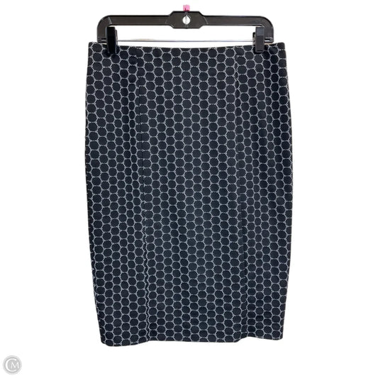 Skirt Midi By Elle In Black & White, Size: M