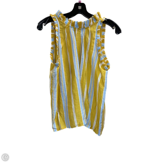 Top Sleeveless By Ann Taylor In Yellow, Size: Xs